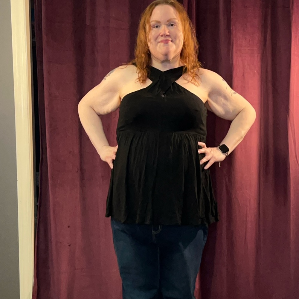 Torrid Soft Halter Style Baby Doll Top Size 3